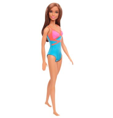 Barbiepop Beach Pop - Bruin Haar met Badpak