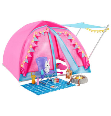 Barbie Let's Go Camping Tent Speelset
