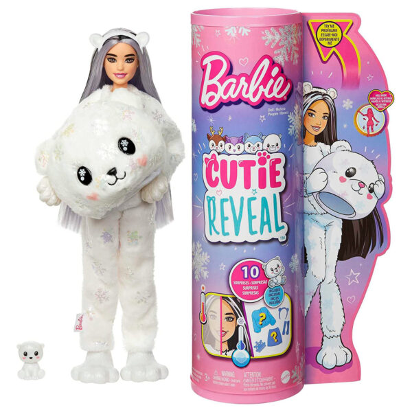 Barbie Cutie Reveal Pop Winter Sparkle Series - Polar Bear