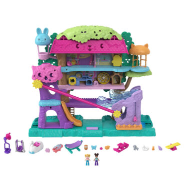 Polly Pocket - Pollyville Pet Boomhut Speelset