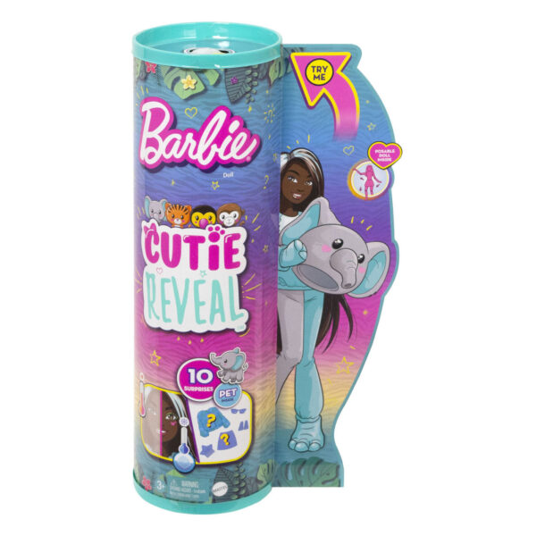 Barbie Cutie Reveal Jungle - Olifant