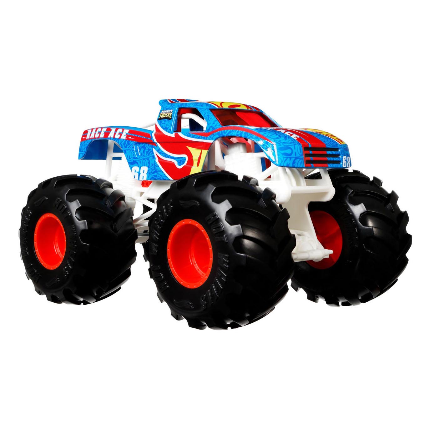 Hot Wheels Monster Trucks  Race Ace Monstertuck Metaal 1:24