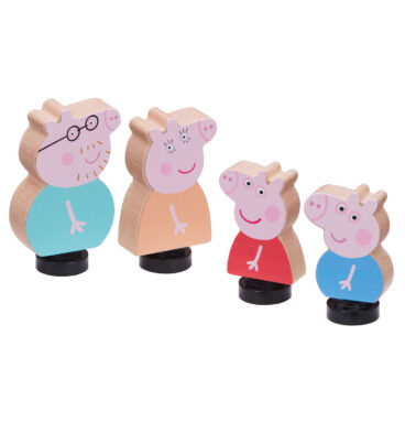 Peppa Pig Speelfiguren Familie Hout