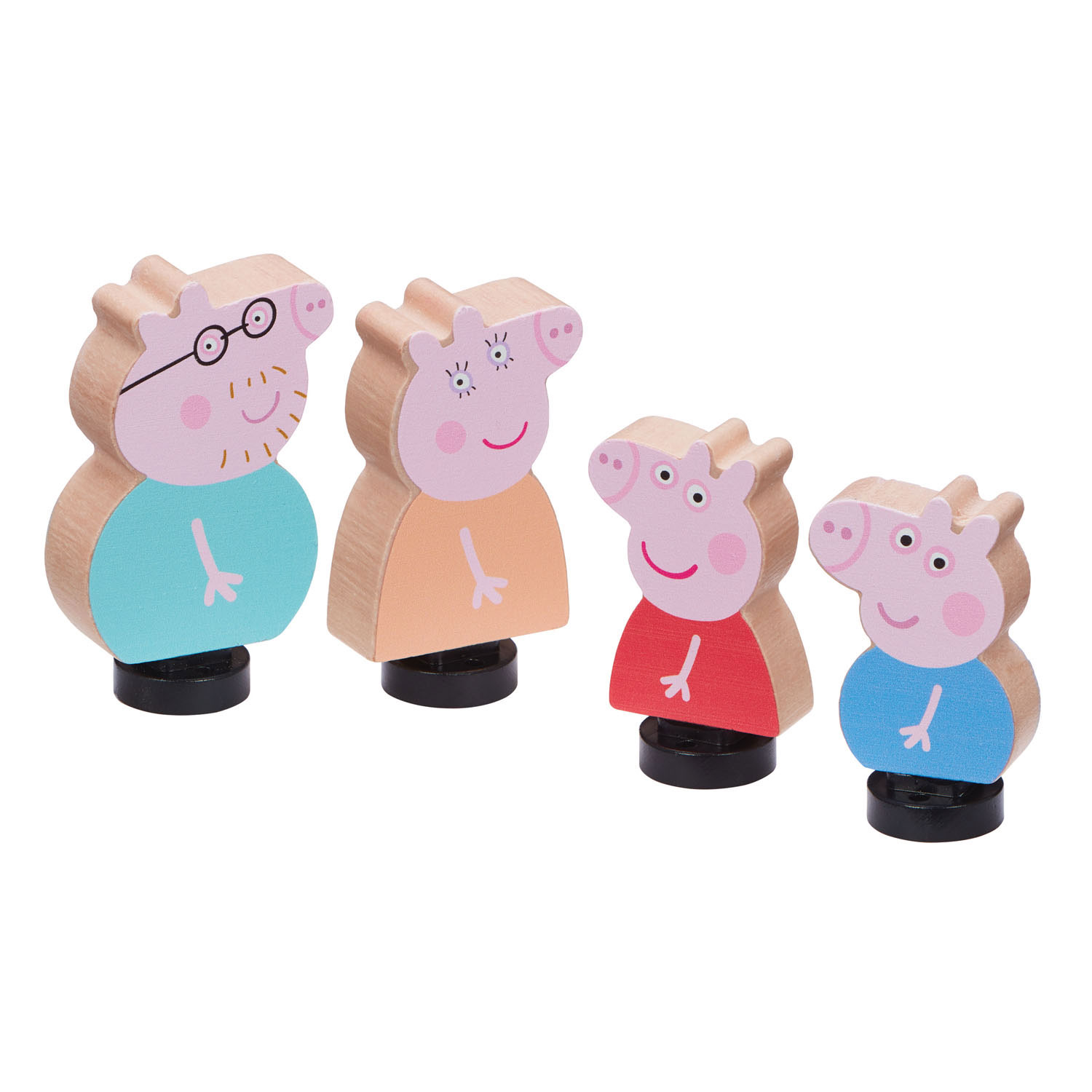 Peppa Pig Speelfiguren Familie Hout