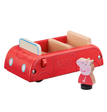 Peppa Pig Auto met Speelfiguur Hout