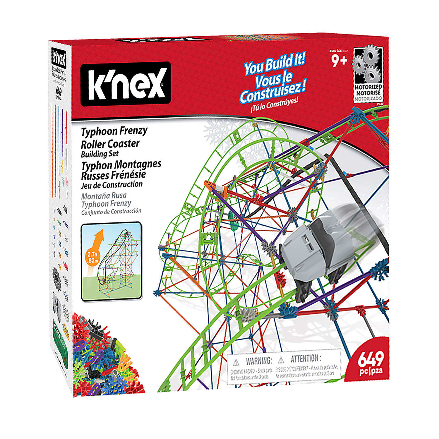 K'Nex Thrill Rides Typhoon Frenzy Roller Coaster