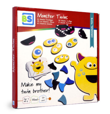 BS Toys Monster Tweelingen Hout - Kinderspel