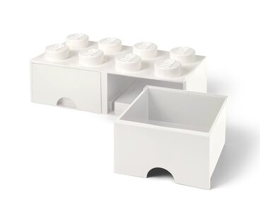 Witte LEGO® opbergsteen met 8 noppen (5006209)