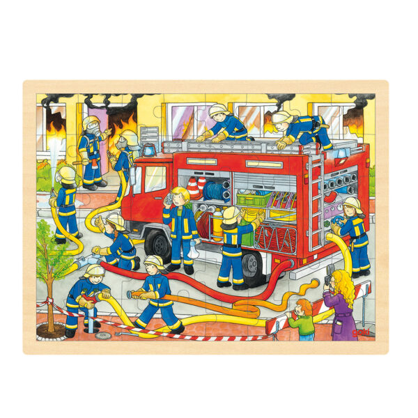 Goki Houten Legpuzzel - Brandweer