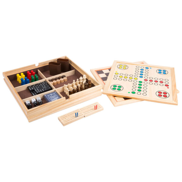 Houten Klassieke Spellen 9in1