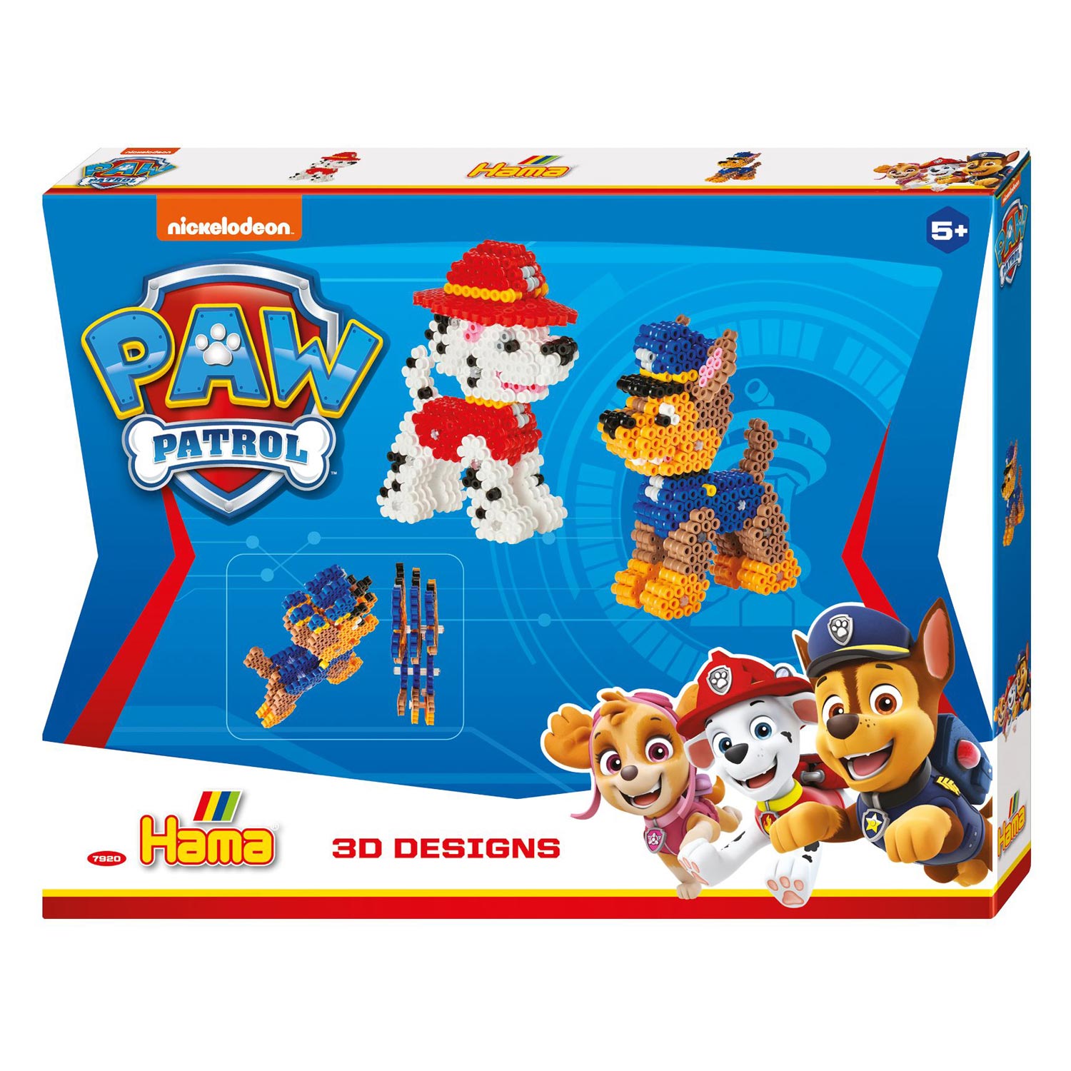 Hama Strijkkralenset - Paw Patrol 3D