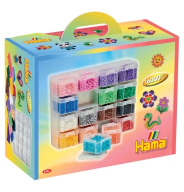 Hama Strijkkralen Opbergbox met 16 Kleuren Kralen