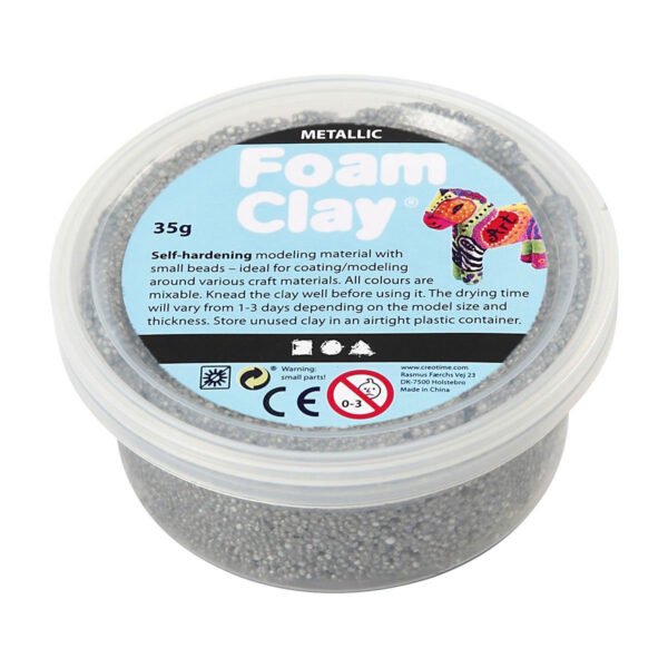 Foam Clay - Metallic Zilver