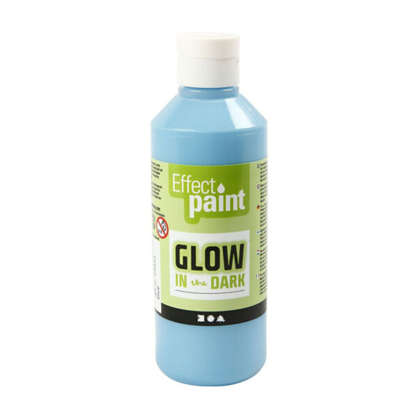 Glow in the Dark Verf - Lichtblauw