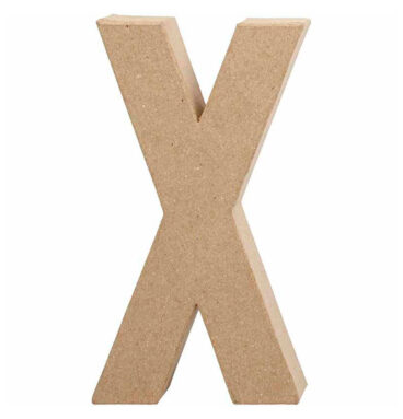 Letter Papier-maché - X