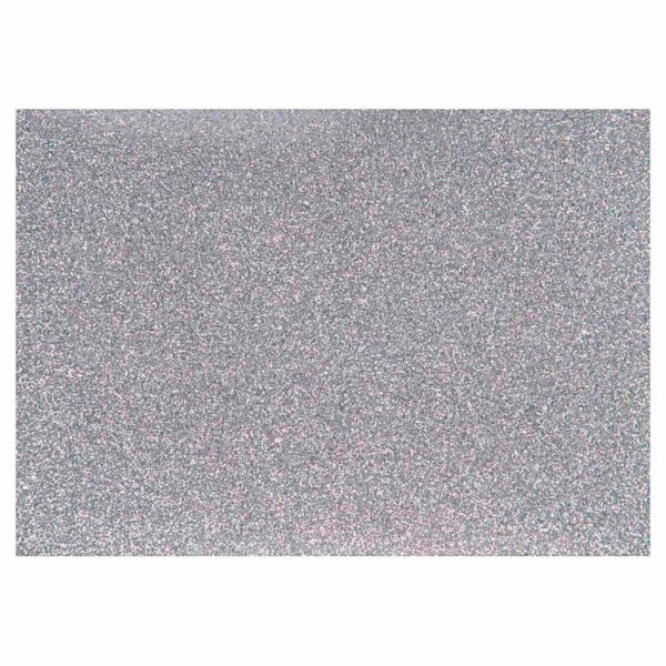 Opstrijkfolie Glitter Zilver