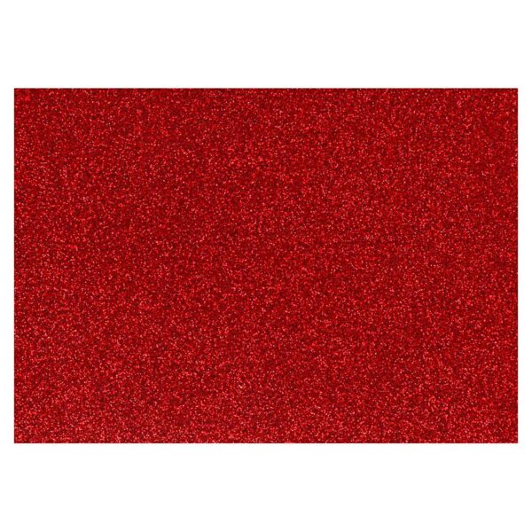 Opstrijkfolie Glitter Rood