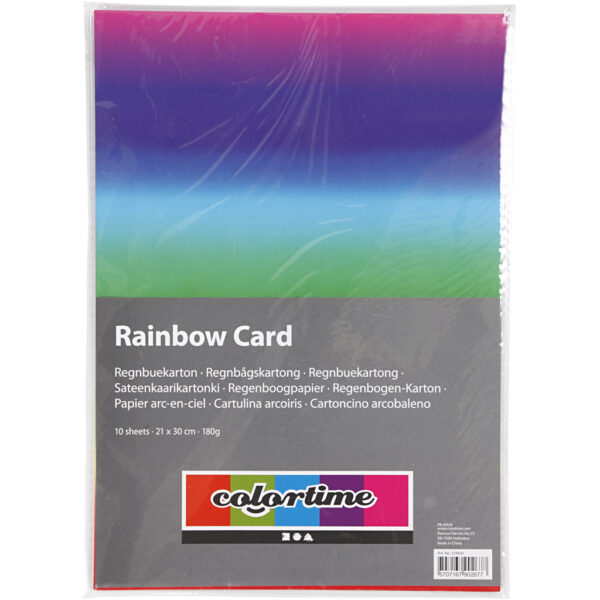 Regenboogpapier A4 180gr