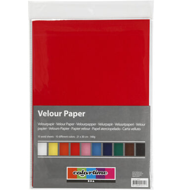 Velour Papier Kleur A4