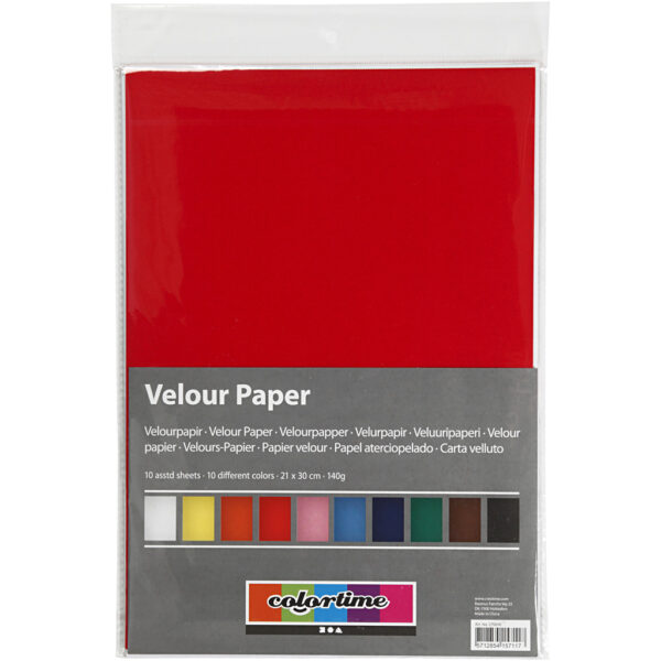 Velour Papier Kleur A4