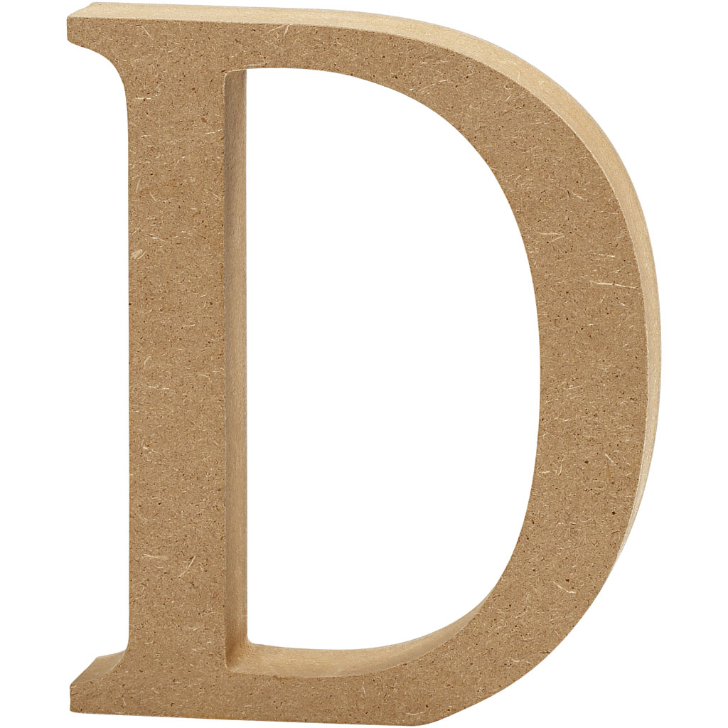 Letter D MDF 13cm