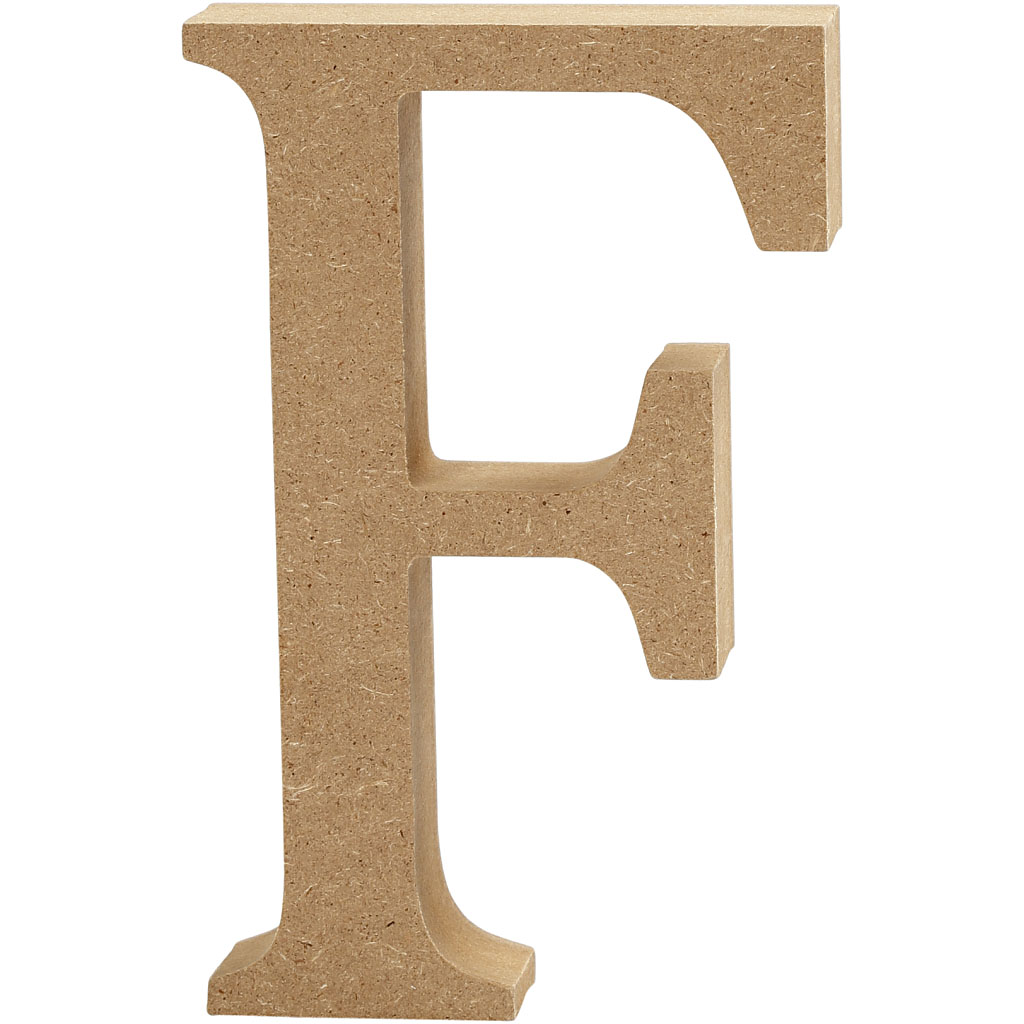 Letter F MDF 13cm