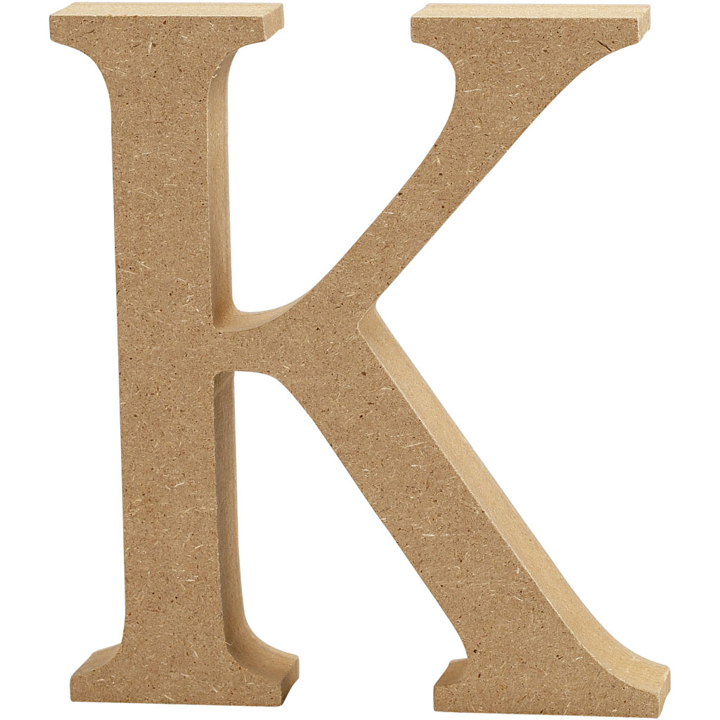Letter K MDF 13cm