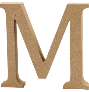 Letter M MDF 13cm