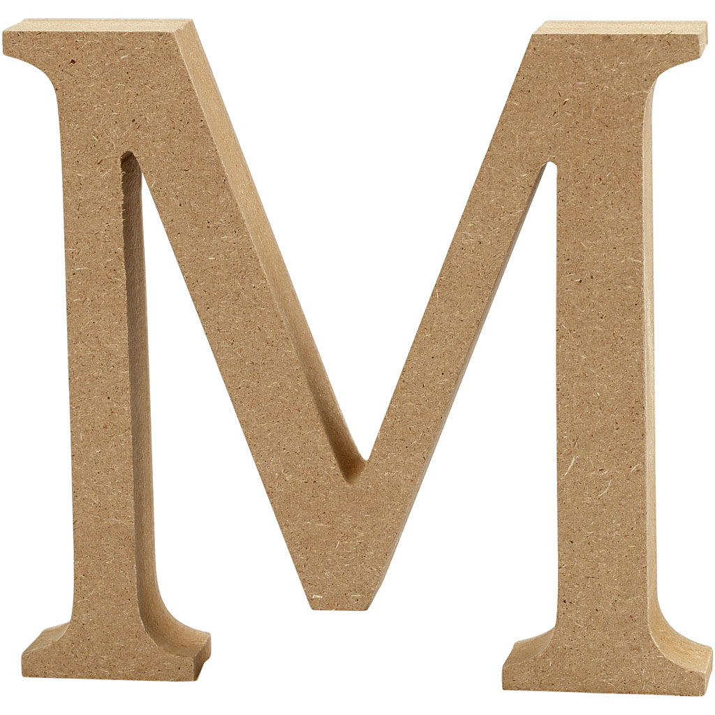 Letter M MDF 13cm