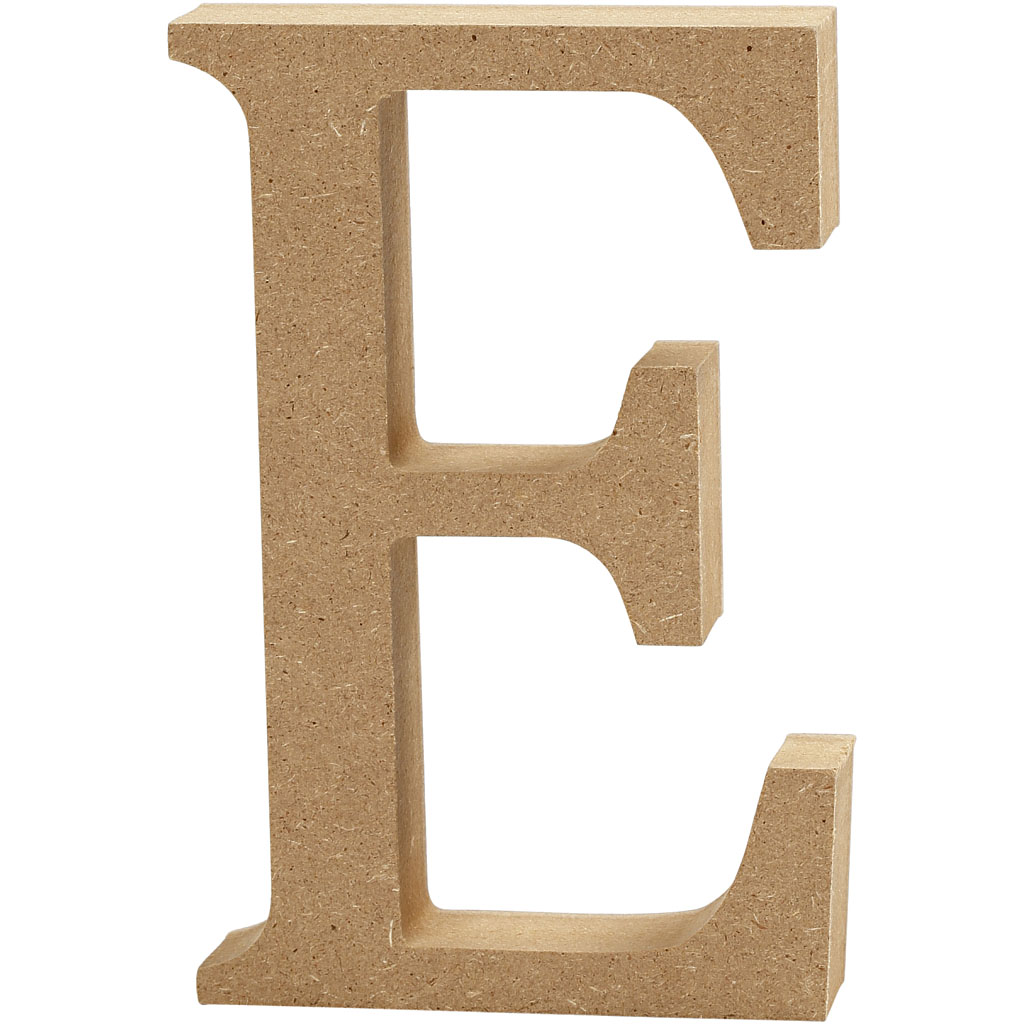 Letter E MDF 8cm