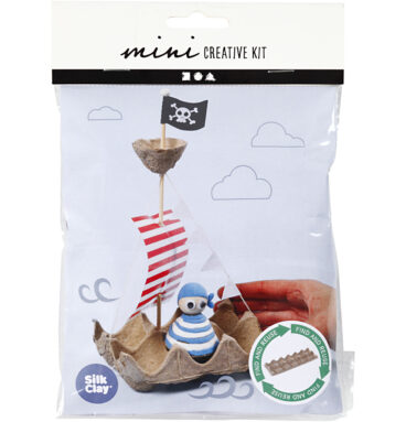 Mini Creative Kit Eierdoos Piratenboot