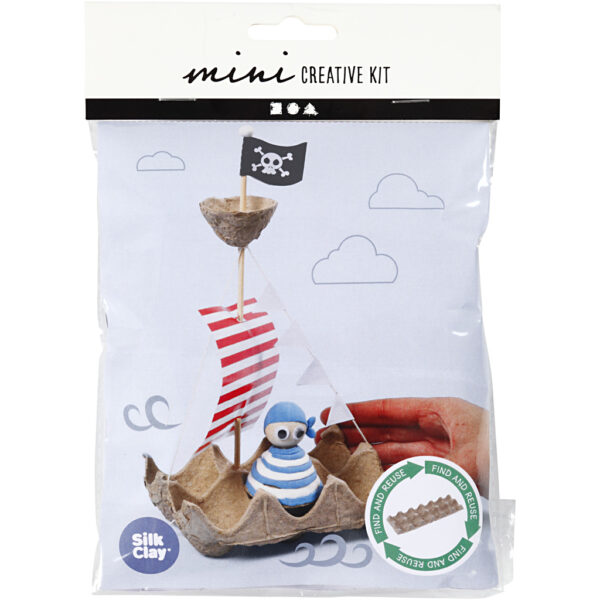 Mini Creative Kit Eierdoos Piratenboot