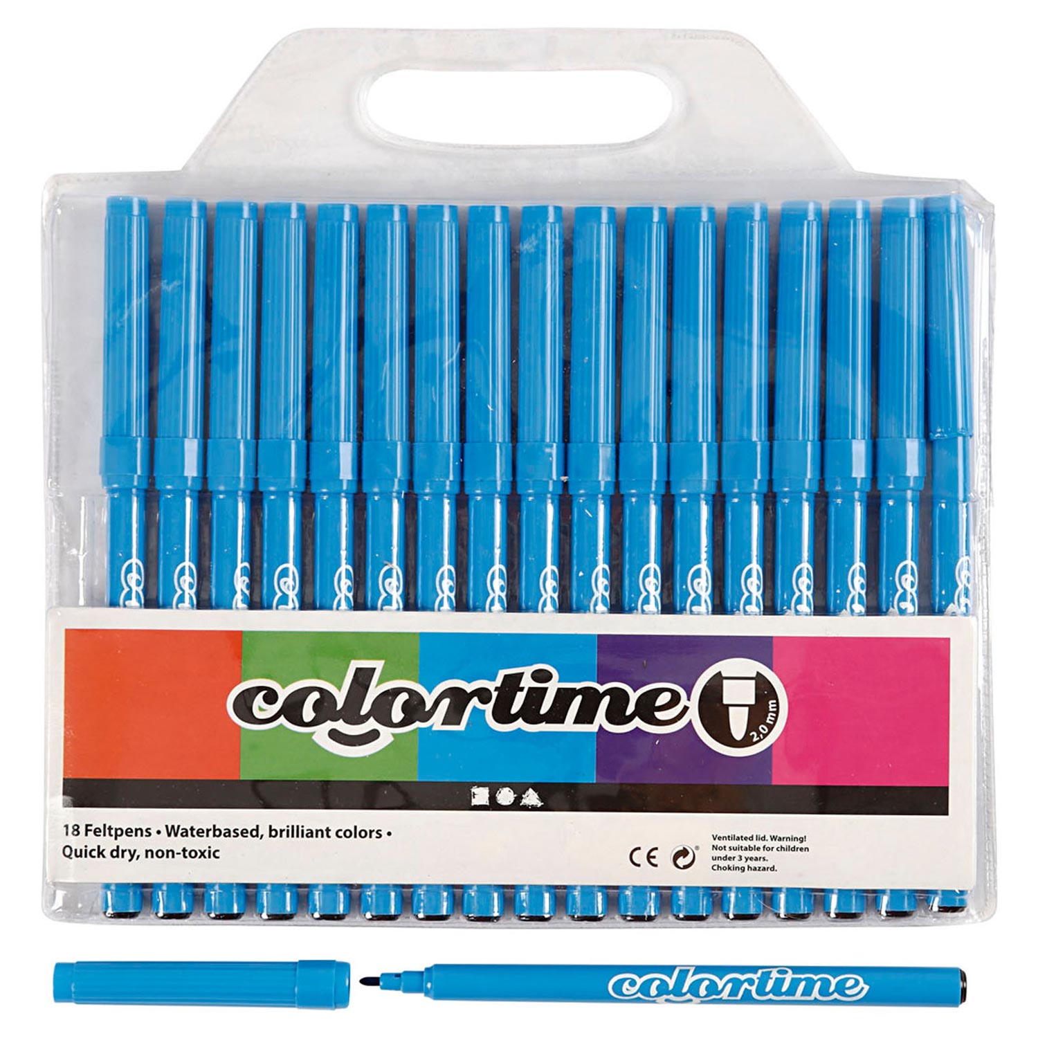 Lichtblauwe Stiften