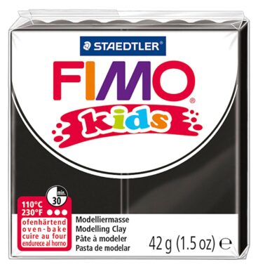 FIMO Kids Boetseerklei Zwart