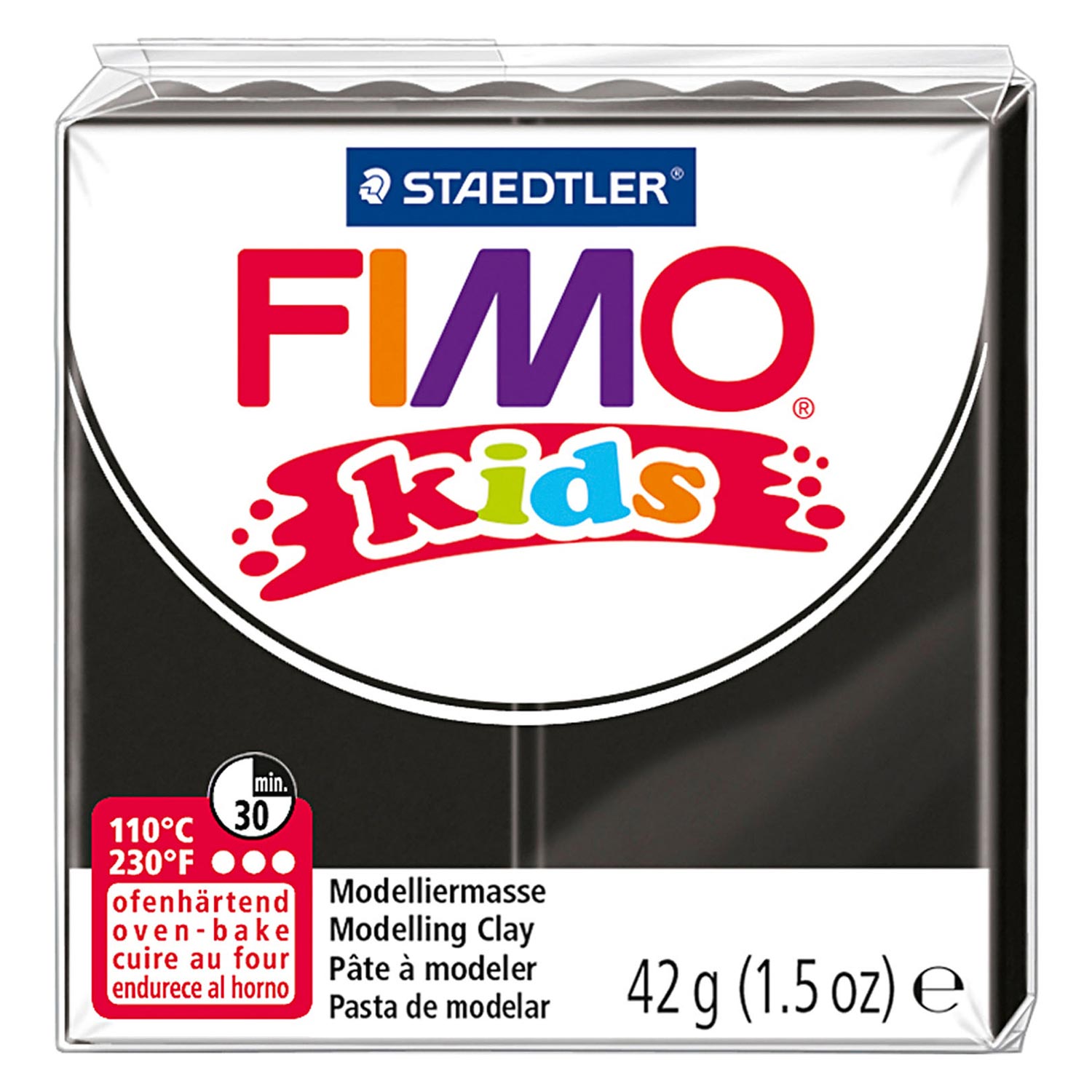 FIMO Kids Boetseerklei Zwart
