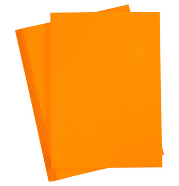 Gekleurd Karton Mandarijn Oranje A4