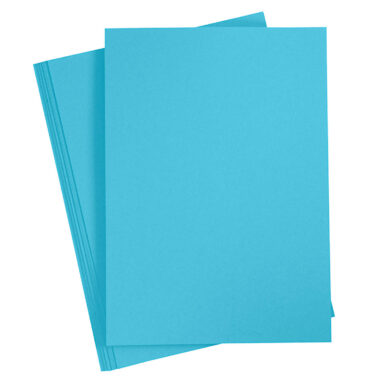 Gekleurd Karton Helder Blauw A4