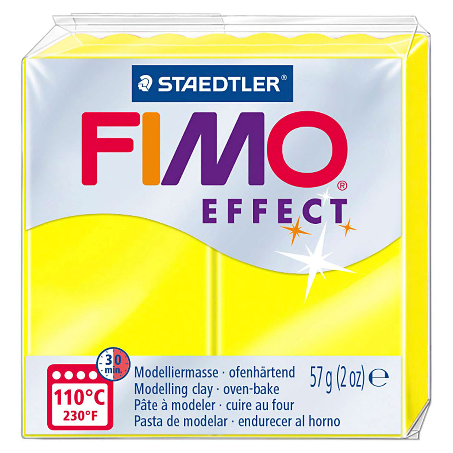 FIMO Effect Boetseerklei Neon Geel