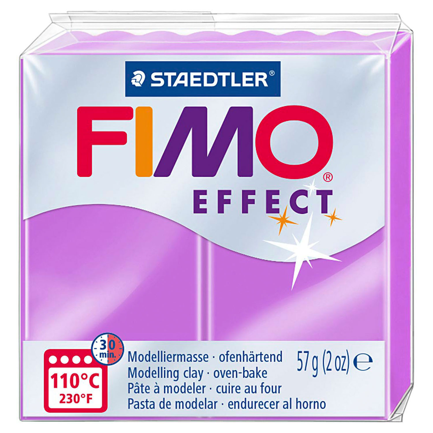 FIMO Effect Boetseerklei Neon Paars