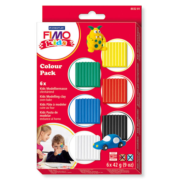 FIMO Kids Boetseerklei Standaard Kleuren