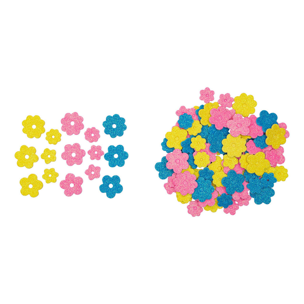 Colorations - Foamstickers Glitter Bloemen