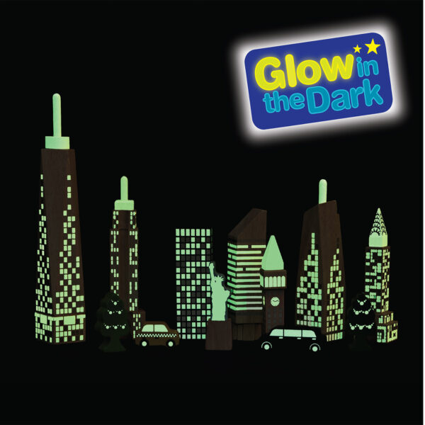 Wonderworld Speelblokken Glow in the Dark - Skyline