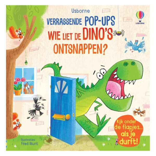 Wie liet de Dino's ontsnappen? Pop-Up Boek