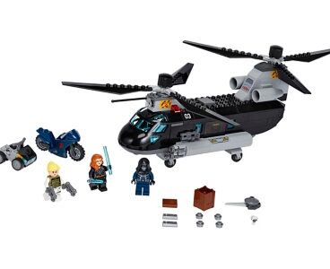 Black Widow's helikopterachtervolging (76162)