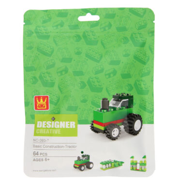 Bouwblokjes 3in1 Groen - Tractor