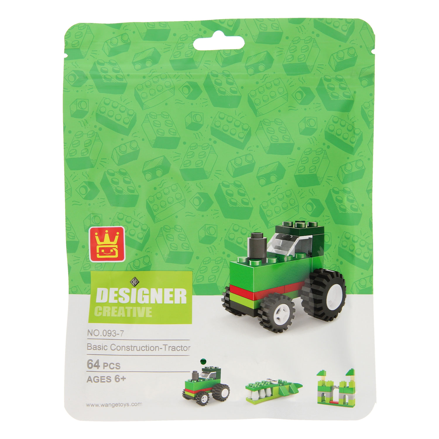 Bouwblokjes 3in1 Groen - Tractor