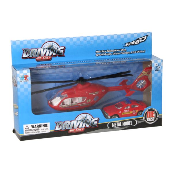 Die-cast Helikopter en Auto