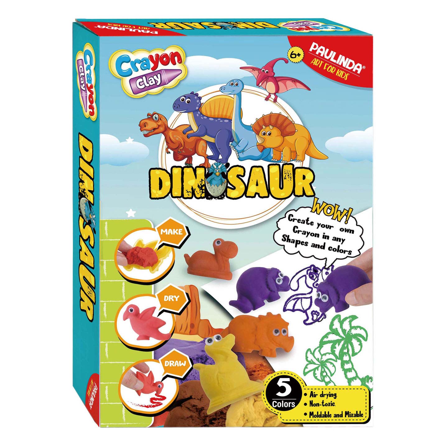 Maak je eigen Dieren Krijtjes - Dino's