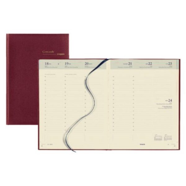 Agenda Concorde 2023 7dag/2pagina Rood 21x27cm