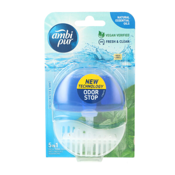 Ambi-Pur Toiletblok Fresh Water & Mint Starterkit 55ml